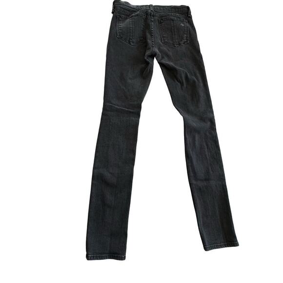 Rag‎ & Bone Jeans Rock Distressed Black Size 25 - Picture 2 of 8